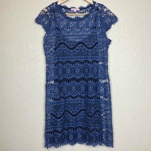Lu lu lame lace dress